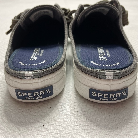 Sperry Crest Vibe Mule Top-Sider Memory Foam Sneaker Slip On Gray Women’s Size 6 - Picture 8 of 8